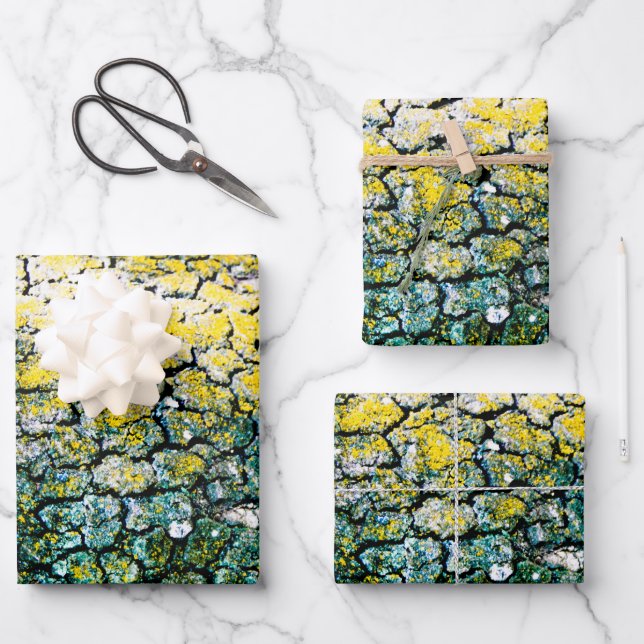 Yellow and Green Nature Wrapping Paper Sheet (Front)