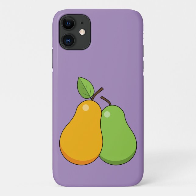 Yellow and Green Pears Case-Mate iPhone Case (Back)