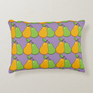 Yellow and Green Pears Decorative Cushion