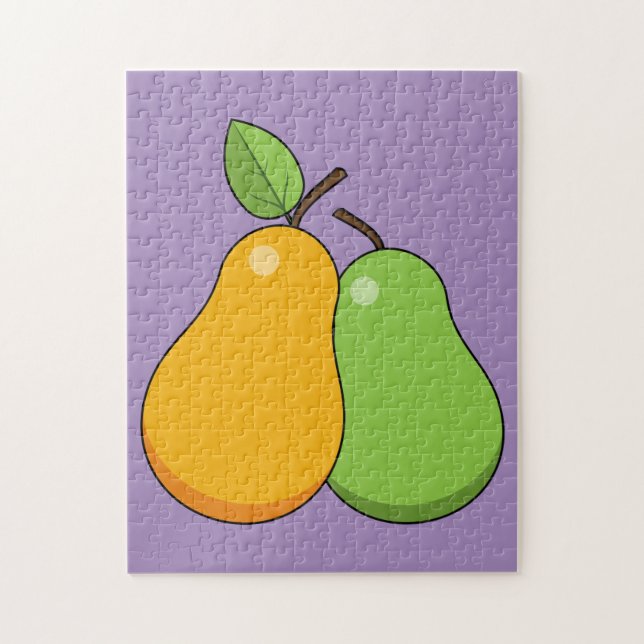 Yellow and Green Pears Jigsaw Puzzle (Vertical)