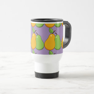 Yellow and Green Pears Travel Mug