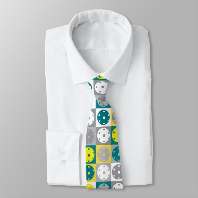 Yellow and green  Pickleball Tie (Tied)
