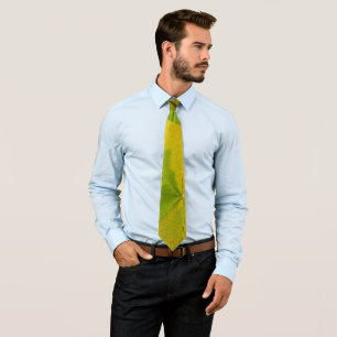 Yellow and Green Redbud Leaves Tie