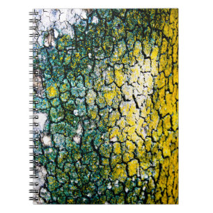 Yellow and Green Spiral Photo Notebook