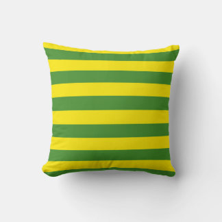 Yellow and Green Stripes Cushion
