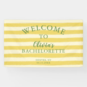 Yellow and Green Summer Bachelorette Banner
