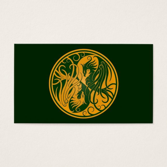 Yellow and Green Yin Yang Phoenix (Front)