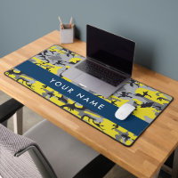 Yellow and Grey Camouflage Your name Personalise