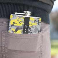 Yellow and Grey Camouflage Your name Personalise
