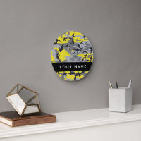 Yellow and Grey Camouflage Your name Personalise
