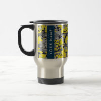 Yellow and Grey Camouflage Your name Personalise