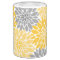 Yellow and Grey Chrysanthemums Floral Pattern