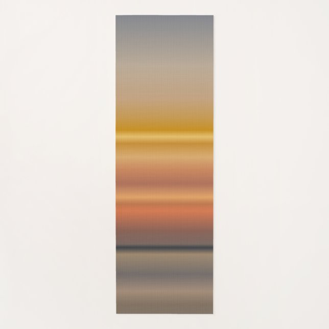 Yellow And Grey Linear Gradients  Yoga Mat (Front)