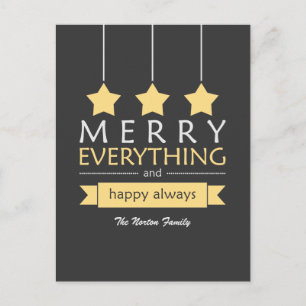 Yellow and Grey Merry Everything Holiday
