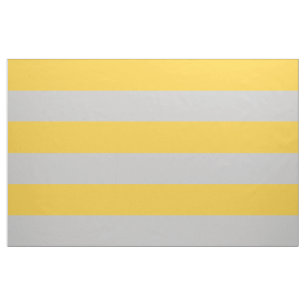 Yellow and Grey Wide Stripes Large Scale Fabric