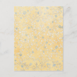 yellow and Grey Wildflowers Postcard
