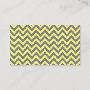 Yellow and Grey Zigzag Business Card