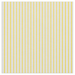 Yellow and Light Cyan Coloured Lined Pattern Fabric