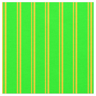 Yellow and Lime Coloured Lines Pattern Fabric