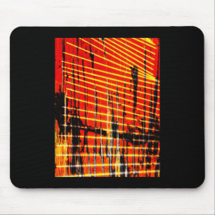 Yellow And Orange Abstract Organic Photomontage St Mouse Mat