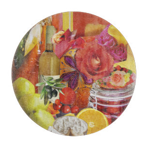 Yellow and Orange Culinary Cutting Board