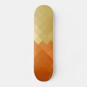 Yellow and Orange Diamond Seamless Pattern Skateboard