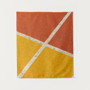 Yellow and orange flooring tapestry