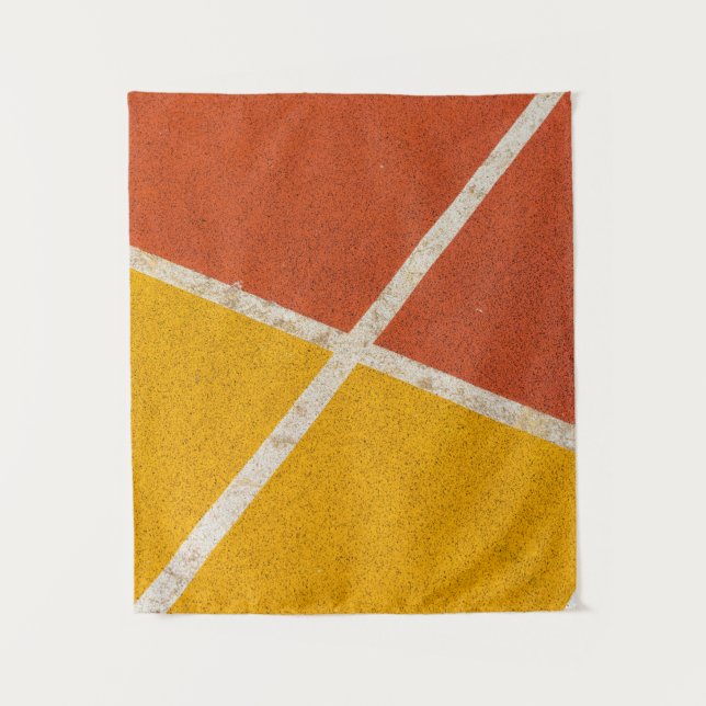 Yellow and orange flooring tapestry (Front)