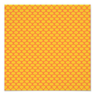 Yellow and Orange Pattern Photo Print