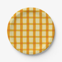 Yellow and Orange Plaid
