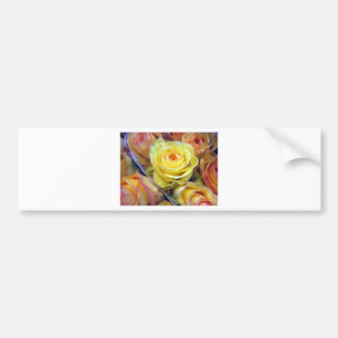 Yellow and Orange Roses Bumper Sticker
