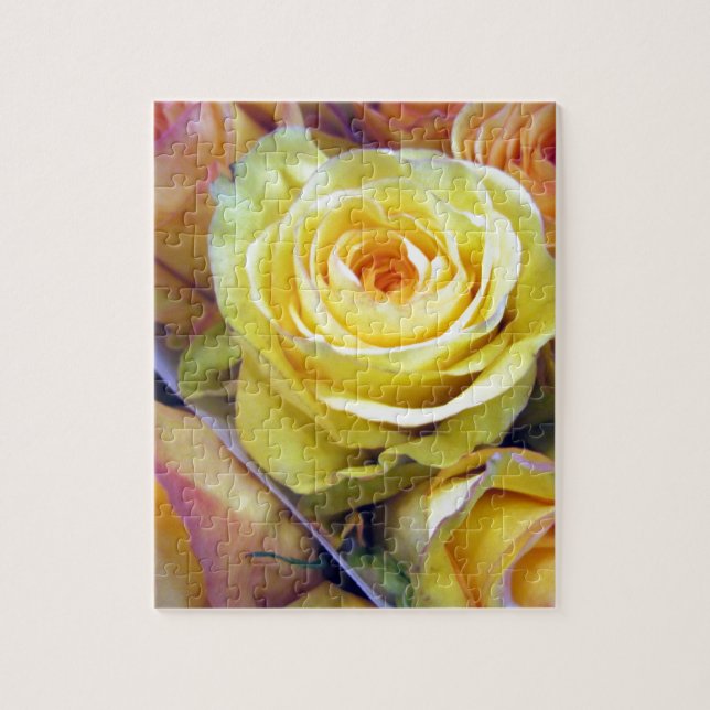 Yellow and Orange Roses Jigsaw Puzzle (Vertical)
