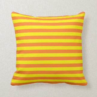 Yellow and Orange Stripes Cushion