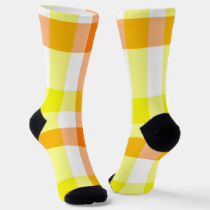 Yellow and Orange Stripes Socks