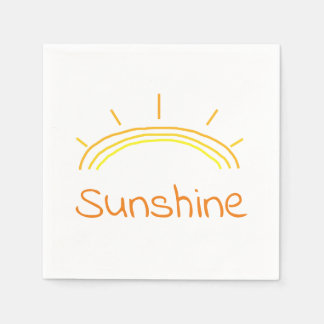 Yellow and Orange Sunshine Napkin