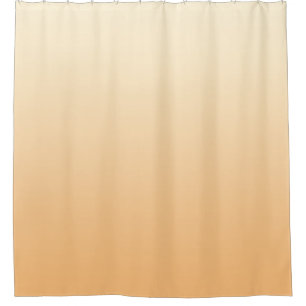 Yellow and Peach Colour Gradient Shower Curtain