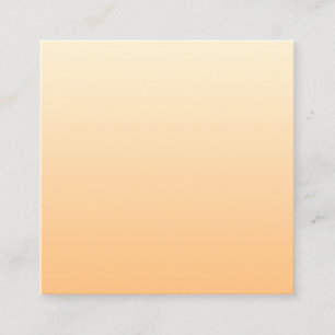 Yellow and Peach Colour Gradient Square Business Card