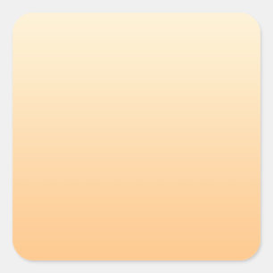 Yellow and Peach Colour Gradient Square Sticker