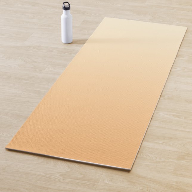 Yellow and Peach Colour Gradient Yoga Mat (In Situ)