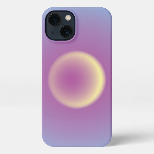 Yellow and Pink Aura phone case (Back)