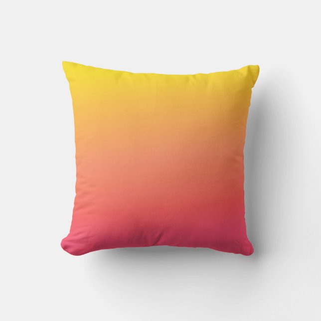 Yellow and Pink Gradient Cushion (Front)