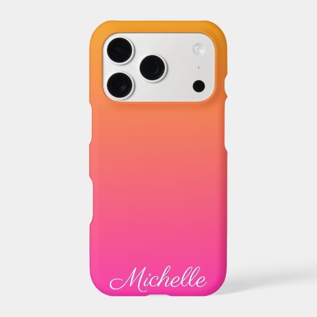 Yellow and pink gradient ombre (Back)