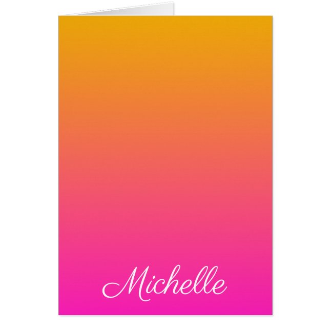 Yellow and pink gradient ombre (Front)