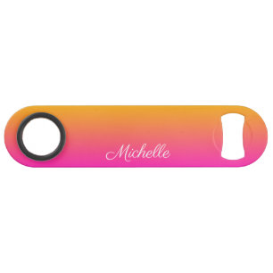 Yellow and pink gradient ombre