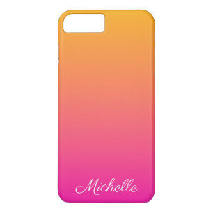 Yellow and pink gradient ombre iPhone 8 plus/7 plus case