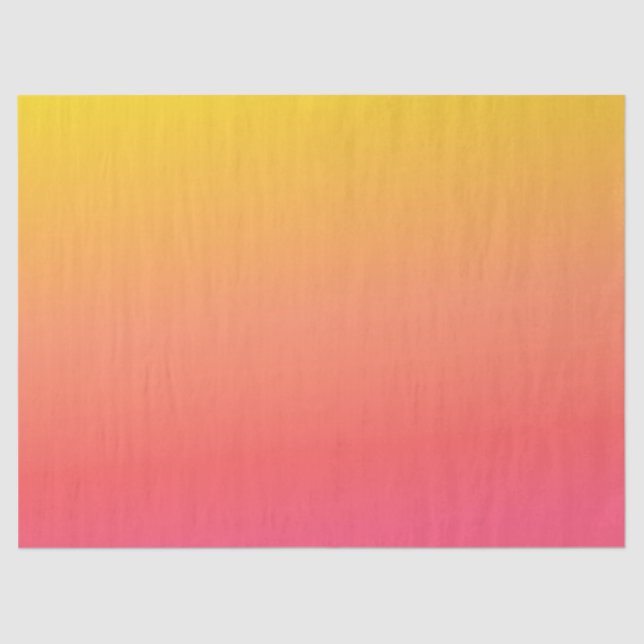 Yellow and Pink Gradient Tissue Paper (Front)