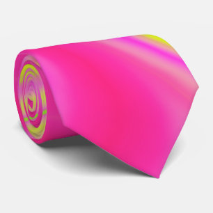 Yellow and Pink Marble Tie