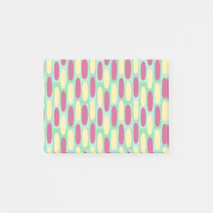 Yellow and Pink Ovals Post-it Notes