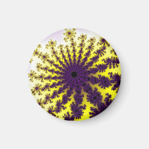 Yellow and Purple Burst Magnet