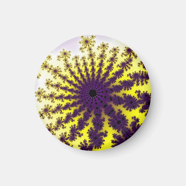 Yellow and Purple Burst Magnet (Front)